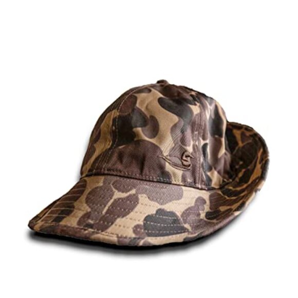 Camo Baseball Hat Elastic Closure Classic Retro Sporty Adjustable Fit